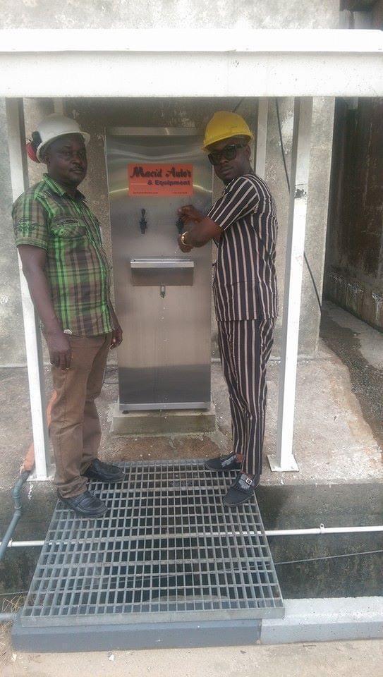 installation of water chillers at Transcorp power generation, Ughelli 2015